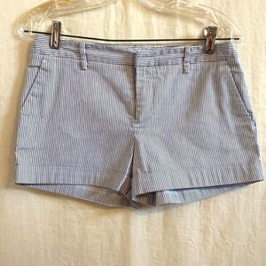 Shorts Blue and White Stripe with Cuffs Size Medium